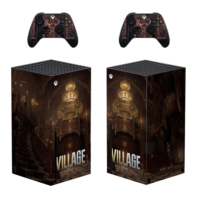 Resident Evil Village decal skin for Xbox Series X Console..