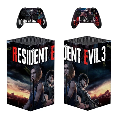 Resident Evil 3 decal skin for Xbox Series X Console and 2..