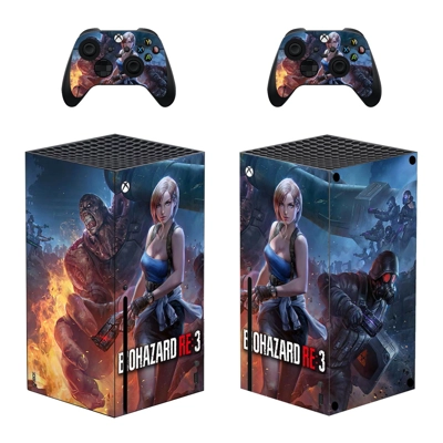 Resident Evil 3 decal skin for Xbox Series X Console and 2 Controllers