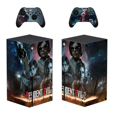 Resident Evil 2 decal skin for Xbox Series X Console and 2 Controllers