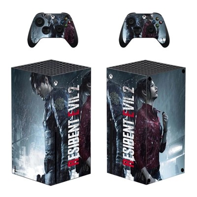 Resident Evil 2 decal skin for Xbox Series X Console and 2 Controllers