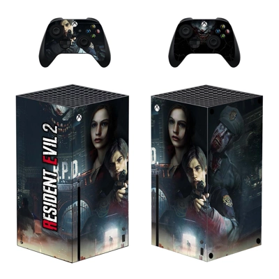 Resident Evil 2 decal skin for Xbox Series X Console and 2..