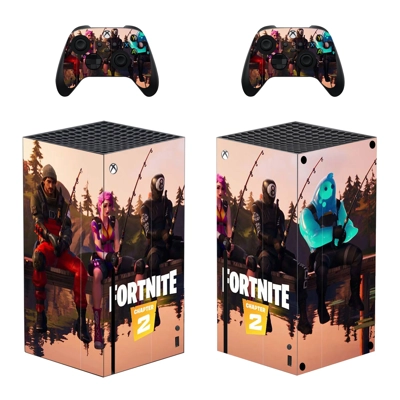 Fortnite decal skin for Xbox Series X Console and 2 Contro..