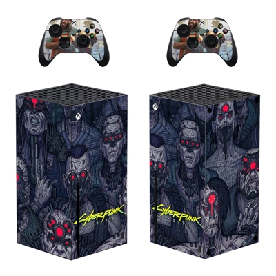 Cyberpunk 2077 decal skin for Xbox Series X Console and 2 Controllers