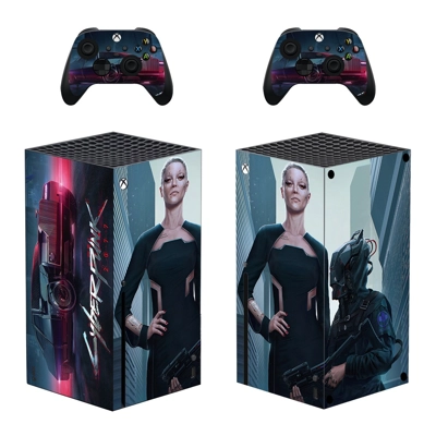 Cyberpunk 2077 decal skin for Xbox Series X Console and 2 .. Cyberpunk 2077 decal skin for Xbox Series X Console and 2 ..