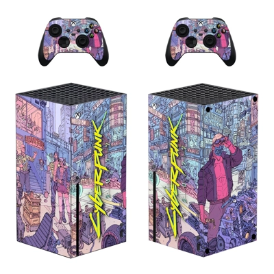Cyberpunk 2077 decal skin for Xbox Series X Console and 2 .. Cyberpunk 2077 decal skin for Xbox Series X Console and 2 ..