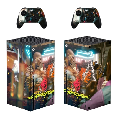Cyberpunk 2077 decal skin for Xbox Series X Console and 2 .. Cyberpunk 2077 decal skin for Xbox Series X Console and 2 ..