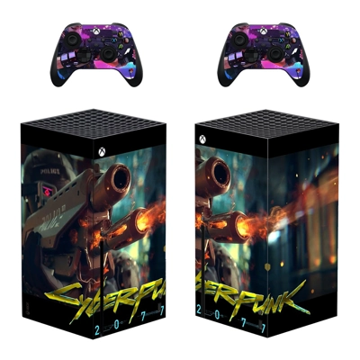 Cyberpunk 2077 decal skin for Xbox Series X Console and 2 .. Cyberpunk 2077 decal skin for Xbox Series X Console and 2 ..