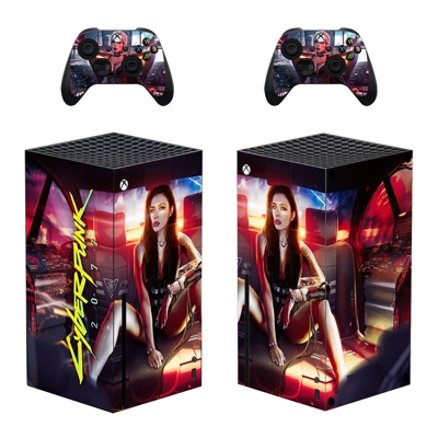 Cyberpunk 2077 decal skin for Xbox Series X Console and 2 .. Cyberpunk 2077 decal skin for Xbox Series X Console and 2 ..