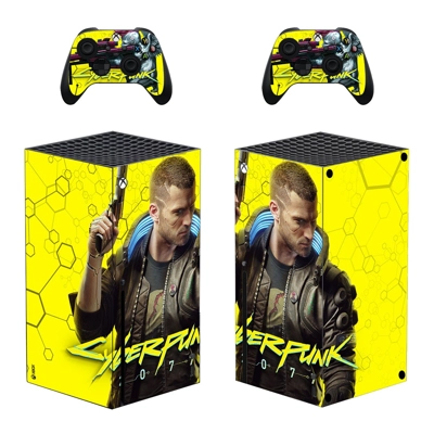 Cyberpunk 2077 decal skin for Xbox Series X Console and 2 Controllers