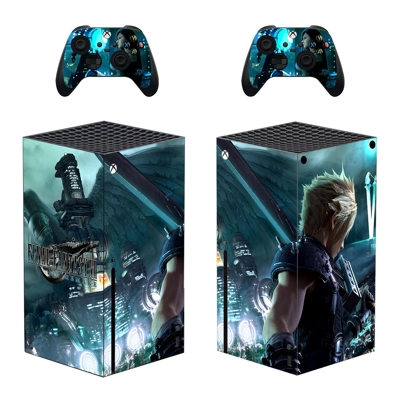 Final Fantasy 7 decal skin for Xbox Series X Console and 2.. Final Fantasy 7 decal skin for Xbox Series X Console and 2..