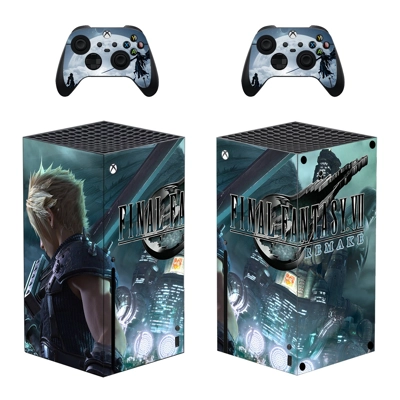 Final Fantasy 7 decal skin for Xbox Series X Console and 2 Controllers