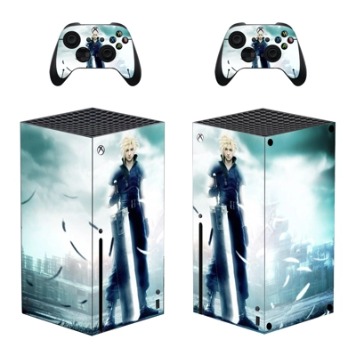 Final Fantasy 7 decal skin for Xbox Series X Console and 2.. Final Fantasy 7 decal skin for Xbox Series X Console and 2..