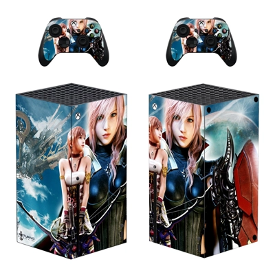 Lightning Returns Final Fantasy decal skin for Xbox Series X Console and 2 Controllers