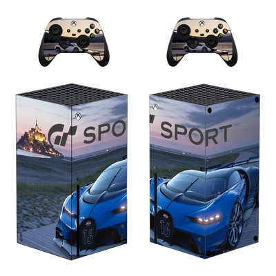 Gran Turismo Sport decal skin for Xbox Series X Console and 2 Controllers