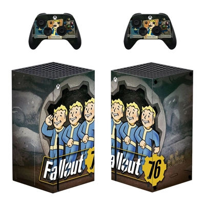Fallout 76 decal skin for Xbox Series X Console and 2 Controllers