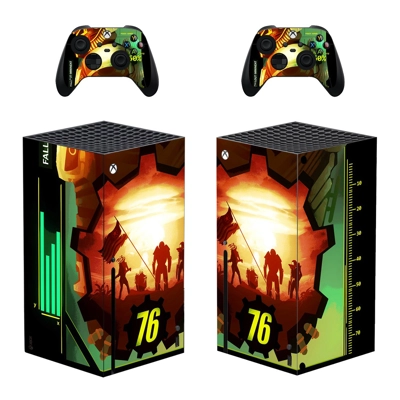 Fallout 76 decal skin for Xbox Series X Console and 2 Cont.. Fallout 76 decal skin for Xbox Series X Console and 2 Cont..