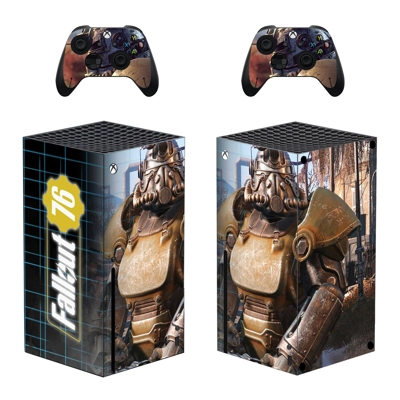 Fallout 76 decal skin for Xbox Series X Console and 2 Controllers