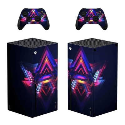 Digital texture decal skin for Xbox Series X Console and 2 Controllers
