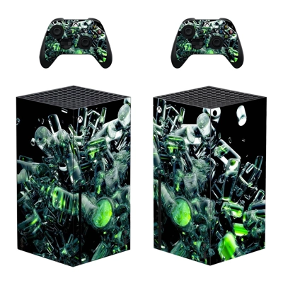 Broken Glass decal skin for Xbox Series X Console and 2 Co.. Broken Glass decal skin for Xbox Series X Console and 2 Co..