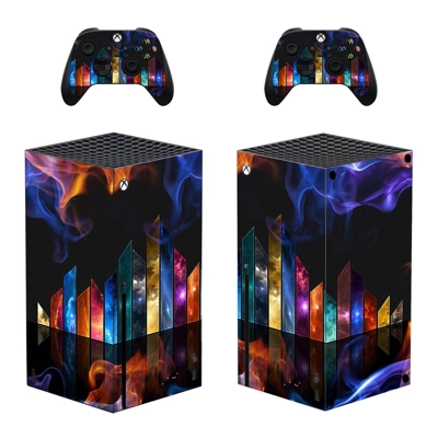 Color Board decal skin for Xbox Series X Console and 2 Controllers