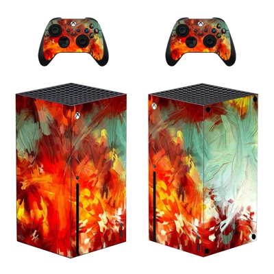 Digital Texture decal skin for Xbox Series X Console and 2 Controllers