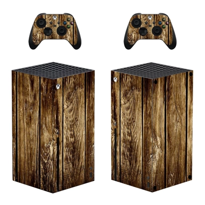 Wood Board decal skin for Xbox Series X Console and 2 Controllers