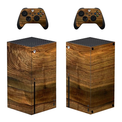 Wood Grain decal skin for Xbox Series X Console and 2 Controllers