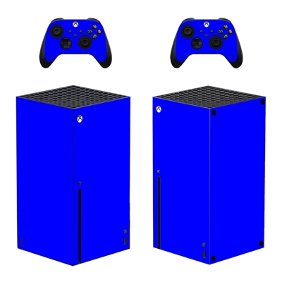 Blue Texture decal skin for Xbox Series X Console and 2 Controllers