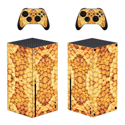 Wood Grain decal skin for Xbox Series X Console and 2 Controllers
