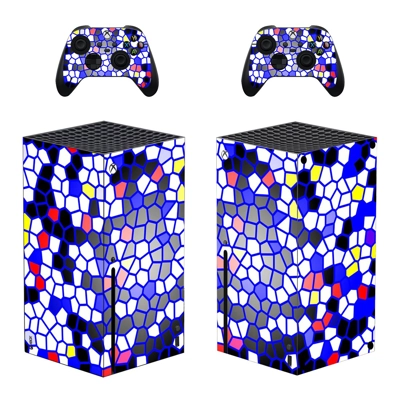 Digital Texture decal skin for Xbox Series X Console and 2 Controllers