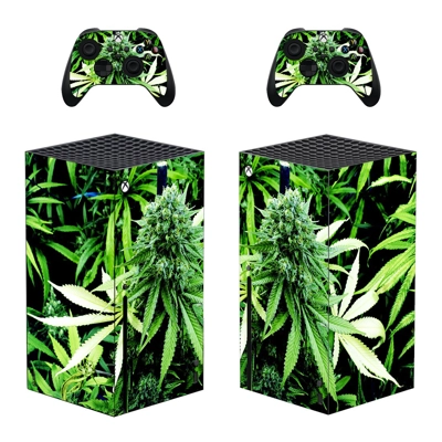 Weed Texture decal skin for Xbox Series X Console and 2 Controllers