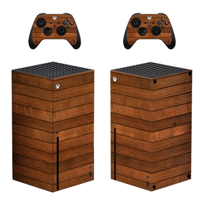 Wood Grain decal skin for Xbox Series X Console and 2 Controllers