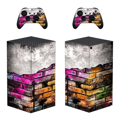Brick Texture decal skin for Xbox Series X Console and 2 Controllers