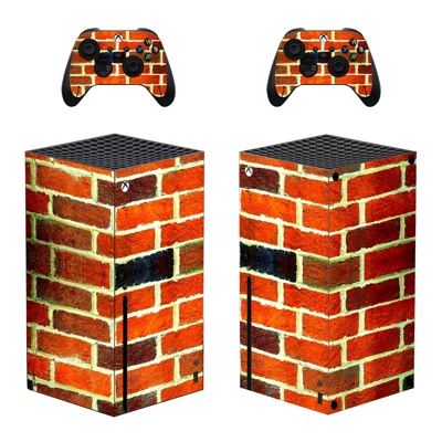 Brick Texture decal skin for Xbox Series X Console and 2 Controllers