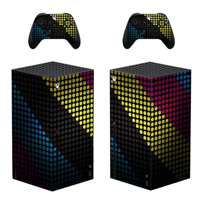 Digital Texture decal skin for Xbox Series X Console and 2 Controllers