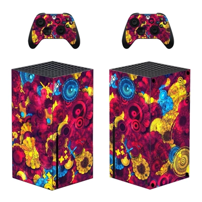 Digital Texture decal skin for Xbox Series X Console and 2 Controllers