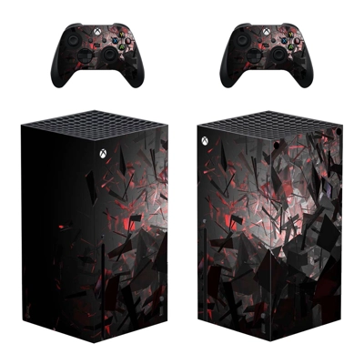 Digital Texture decal skin for Xbox Series X Console and 2 Controllers