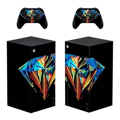 Diamond Texture decal skin for Xbox Series X Console and 2 Controllers