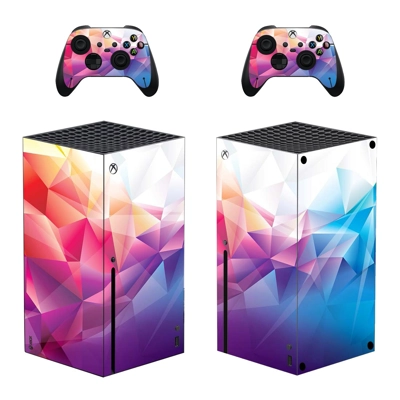 Digital Texture decal skin for Xbox Series X Console and 2 Controllers