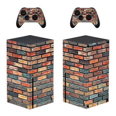 Brick Texture decal skin for Xbox Series X Console and 2 Controllers
