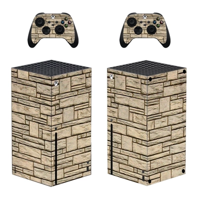 Brick Texture decal skin for Xbox Series X Console and 2 Controllers