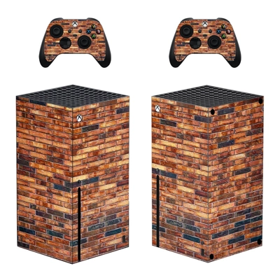 Brick Texture decal skin for Xbox Series X Console and 2 Controllers