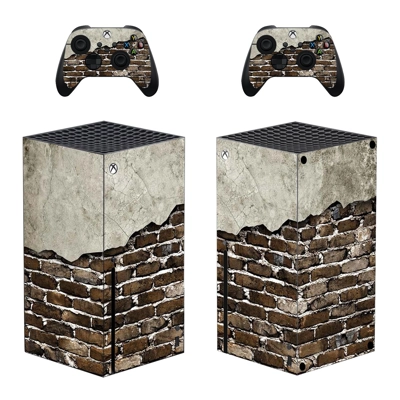 Brick Texture decal skin for Xbox Series X Console and 2 Controllers