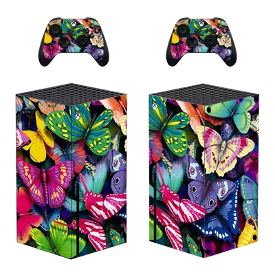 Butterfly decal skin for Xbox Series X Console and 2 Contr.. Butterfly decal skin for Xbox Series X Console and 2 Contr..