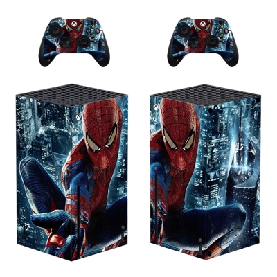 Spider Man decal skin for Xbox Series X Console and 2 Cont.. Spider Man decal skin for Xbox Series X Console and 2 Cont..