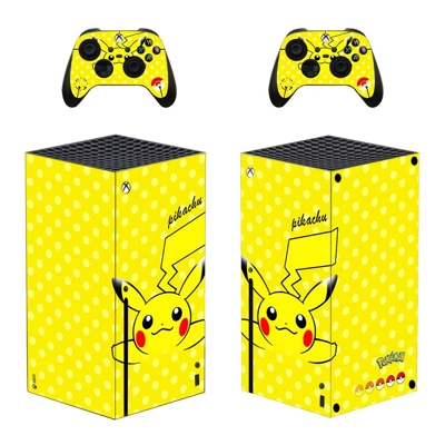 Pokemon Pikachu decal skin for Xbox Series X Console and 2 Controllers