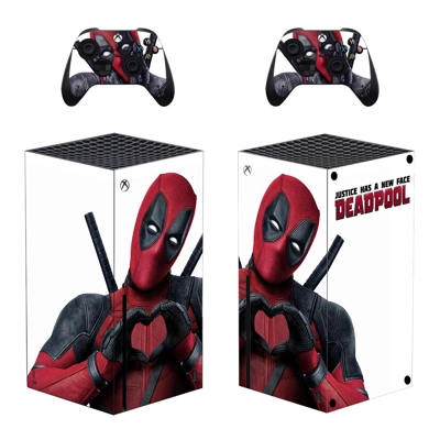 Deadpool decal skin for Xbox Series X Console and 2 Controllers