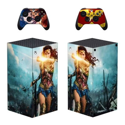 Wonder Woman decal skin for Xbox Series X Console and 2 Co.. Wonder Woman decal skin for Xbox Series X Console and 2 Co..