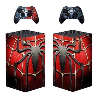 Spider Man decal skin for Xbox Series X Console and 2 Cont.. Spider Man decal skin for Xbox Series X Console and 2 Cont..